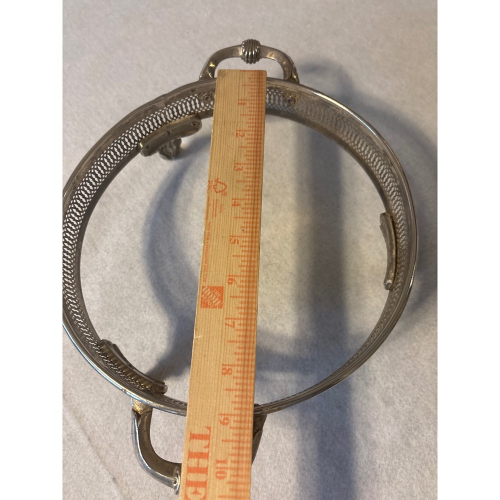 Vintage metal cassrole dish holder addy carrier 9 inner ring - Picture 5 of 9